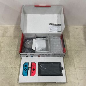 1円〜 動作確認/初期化済 Nintendo Switch HAC-001(−01) ネオンブルー ネオンレッドの画像2