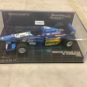 1円〜 ミニチャンプス 1/43 ベネトン ルノー B195 M.シューマッハ 1995、マクラーレン MP 4/2B TAG TURBO 1985 N.LAUDA他の画像3