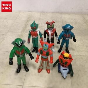 1円〜 ポピー ソフビ フィギュア 仮面ライダーアマゾン、ストロンガー 他