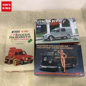 1円〜 タミヤ 1/24 シトロエン 2CV フルゴネット アスカモデル ルノー キャトル フォルゴネット パン屋 他