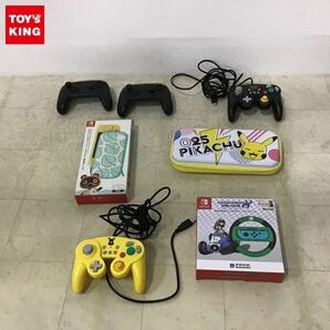 1円〜 訳あり Nintendo Switch Proコントローラー、HORI Joy-Conハンドル for Nintendo Switch 等の画像1