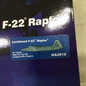 1円〜 ホビーマスター 1/72 ロッキード F-22ラプター アメリカ空軍 第1戦闘飛行団 第94戦闘飛行隊 ラングレー基地の画像9