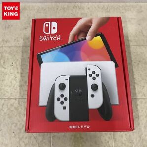 1円〜 動作確認/初期化済 Nintendo Switch 有機ELモデル HEG-001 本体 ホワイトの画像1