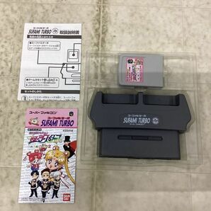 1円〜 スーパーファミコン専用 スーファミターボ + 美少女戦士セーラームーン セーラースターズ ふわふわパニック2 限定セットの画像2