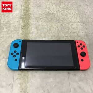 1 jpy ~ box less / operation verification / the first period . settled Nintendo Switch body HAC-001,Joy-Con HAC-015 neon blue,HAC-016 neon red 