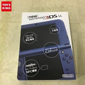 1円〜 欠品 動作確認/初期化済 Newニンテンドー3DS LL RED-001 本体 メタリックブルー