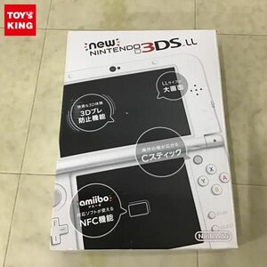 1円〜 動作確認/初期化済 Newニンテンドー3DS LL RED-001 本体 パールホワイト