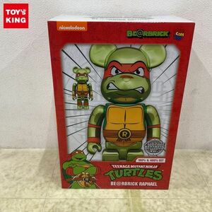 1円〜 未開封 メディコム・トイ BE@RBRICK ベアブリック 100％ & 400％ RAPHAEL CHROME Ver.