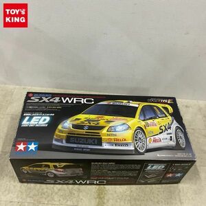 1円〜 タミヤ 電動RC 4WDレーシングカー 1/10 スズキ SX4 WRC 高輝度LEDライトユニット 540タイプモーター付 TT-01 TYPE-Eシャーシ