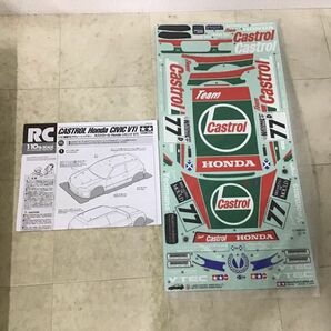 1円〜 タミヤ 1/10 電動RCカースペアパーツ カストロールHonda シビック VTi スバル インプレッサWRC モンテカルロ’07 スペアボディの画像5