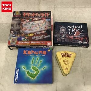 1円〜 ジャンク ボードゲーム バンダイ 他 チケット トゥ ライド アメリカ横断鉄道レース、のびのびTRPG ザ・ホラー 等