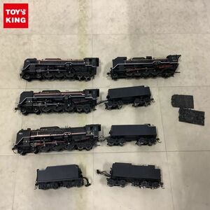 1 jpy ~ Junk Tenshodo HO gauge steam locomotiv C62 D51