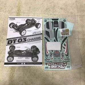 1円〜 タミヤ 1/10 電動RCレーシングバギー レーシングファイター DT-03 シャーシの画像6