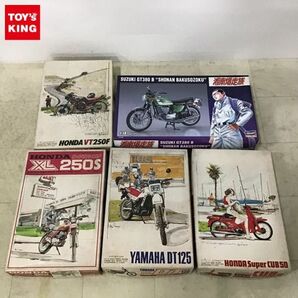 1円〜 バンダイ 1/12 ホンダ スーパーカブ50 赤カブ ヤマハ DT125 ハセガワ スズキ GT380B 湘南爆走族 他の画像1