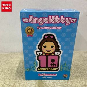 1 jpy ~ unopened meti com * toy BE@RBRICK Bearbrick AngelAbby 10th ANNIVERSARY 100% & 400%