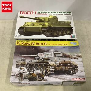 1円〜 ドラゴン 他 1/35 WW.II ドイツ軍IV号戦車G型 LAH師団 ハリコフ 1943、ドイツ ティーガーI 極初期型 北アフリカ 1943の画像1