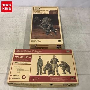 1円〜 ハセガワ 1/20 マシーネンクリーガー フィギュアセットA 傭兵軍 寒冷地仕様 整備兵、月面用重装甲戦闘服 MK44H型 ホワイトナイト