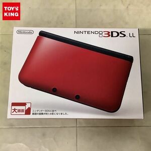 1 jpy ~ lack of operation verification / the first period . settled Nintendo 3DS LL SPR-001(JPN) red x black 