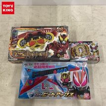 1円〜 バンダイ 仮面ライダーキバ 変身ベルト＆フエッスル DXキバットベルト 仮面ライダーギーツ DXビートアックス 他_画像1