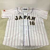 1円〜 WBC 侍JAPAN レプリカユニフォーム 刺繍 ホーム 16 大谷 翔平 Oサイズ_画像2