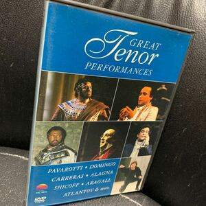 DVD 名テノール・オペラ・アリア集 Great Tenor Performance プラシド・ドミンゴ ルチアーノ・パヴァロッティ ホセ・カレーラ 日本語字幕有