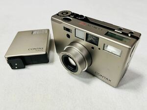 * CONTAX Contax T3 compact film camera Gold Sonnar 2.8/35 T / flash TLA140 / 263718 / 416-3