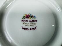 □ ROYAL ALBERT ロイヤルアルバート “MOSS ROSE” カップ＆ソーサー＆ケーキプレート セット/264118/425-91_画像8