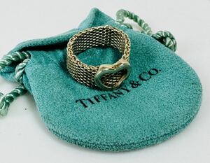 ● TIFFANY&Co. ティファニー サマセット ハートメッシュ リング 13号 シルバー925 /263208/411-72