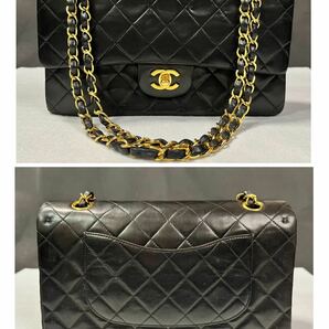 ◇ CHANEL シャネル マトラッセ チェーンショルダーバッグ ラムスキン ダブルフラップ ターンロック ゴールド金具 / 263792 / 416-1 の画像2