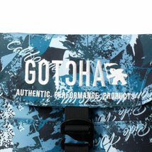 新品 ガッチャ ゴルフ 撥水 二重 ポケット ラウンドポーチ バッグ GOTCHA GOLF 小物入れ メンズ 刺繍 総柄 ブルー ◆CS2132_画像9