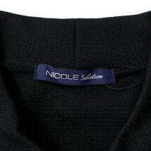 新品 ニコル ゴルフ 吸水速乾 中厚 モックネック 半袖 シャツ 48 (L) 黒 NICOLE GOLF ハイネック シャツ メンズ ウェア 春夏 ◆CC2178B_画像9