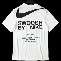 新品 NIKE ナイキ ビッグ スウッシュ 半袖 Tシャツ XL 白 シャツ トップス メンズ ビッグロゴ SWOOSH ホワイト 春夏 ◆CC2197C_画像3