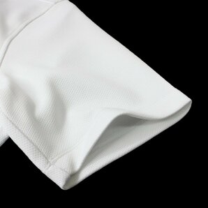 新品 NICOLE GOLF ニコル ゴルフ 中厚 半袖 ポロシャツ 46 (M) 白 吸水速乾 シャツ メンズ ウェア ホワイト 春夏 ◆CC2168Aの画像6