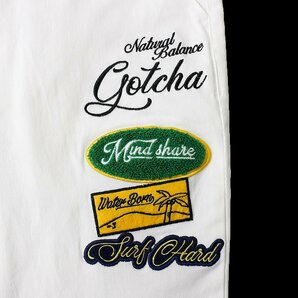 新品 ガッチャ ゴルフ ツイル ストレッチ ロングパンツ M 春夏 GOTCHA GOLF プレミアム ワッペン メンズ ウェア 白 ◆CC2263Aの画像7