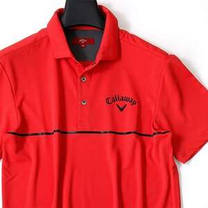  новый товар обычная цена 1.7 десять тысяч Callaway Callaway red label Jaguar do рубашка-поло с коротким рукавом 3L Golf GOLF рубашка одежда мужской красный *CC2225C