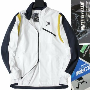  new goods regular price 1.7 ten thousand OAKLEY Oacley Golf endurance water-repellent stretch jacket M white GOLF Zip up blouson men's sport *CS2099A