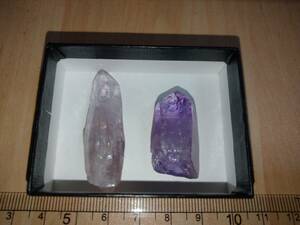 【国産鉱物】紫水晶　雨塚山　2個セット