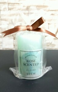 【ルシエアロマキャンドル】ROSE SCENTED☆ローズの香り♪アロマ☆Candle☆インテリア☆プレゼント☆癒し☆LUCIE☆未使用品!!