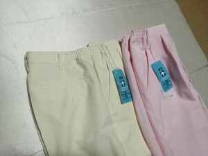 女性用ズボン　サイズ11号　ピンク、イエロー
