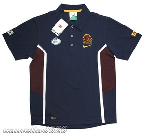 ブリスベン ブロンコス ラグビー 半袖 ポロシャツ 256563-410 サイズ S ネイビー 未使用品 NRL Team Supporter Brisbane Broncos NIKE 