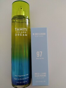 Bath＆Body works JONGKOOK TAHITI ISLAND DREAM　タヒチアイランドドリーム ｗ.DRESSROOM 愛用 ジョングク ファブリックミスト グク