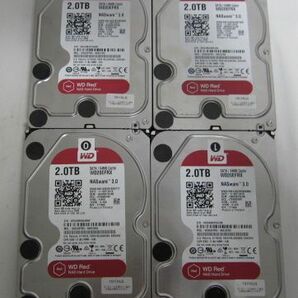 WD 3.5インチ SATA HDD 2TB  が4個セット  WD20EFRX 動作品の画像1