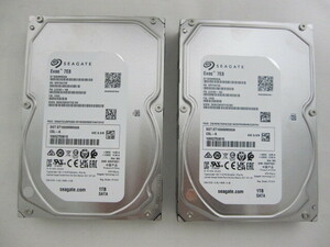 Seagate 3.5インチ SATA HDD 1TB 　ST1000NM000A 2個セット 動作品