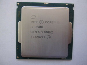 CPU intel Core i5-6500 3.2ＧＨz SR2L6 　 動作品 