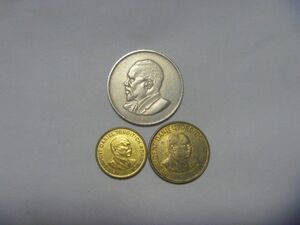 ケニア 古銭 3種 硬貨 アフリカ コイン 外国貨幣 外国銭 セット まとめ売り 同梱割引あり