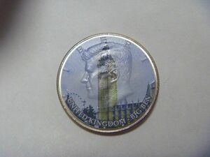アメリカ 古銭 カラーコイン イギリス ビッグベン ロンドン 時計台 ケネディハーフダラー硬貨 世界の名所 外国貨幣 外国銭