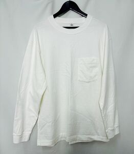 UNIQLO ウォッシュコットンクルーネックTシャツ（長袖）美品 Lサイズ