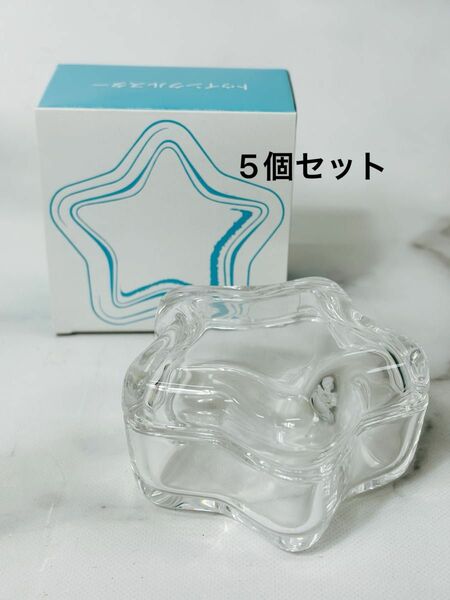 東洋佐々木ガラス蓋物 トゥインクルスター 日本製 小物入れ 置物 5個セット バラ売り可能