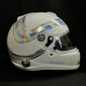 BDM628T Arai アライ 4輪用ヘルメット GP-6S 8859 SNELL-SA Mサイズ（57-58cm）ホワイト系の画像2