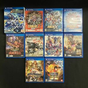 CDM491T SONY PSVITA ソフト スーパーロボット大戦/信長の野望/GOD EATER 2/海賊無双2/ディスガイヤ3 他 10本 まとめ